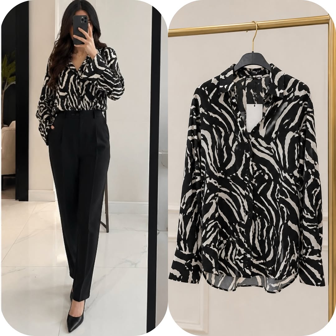 شومیز زبرا زارا