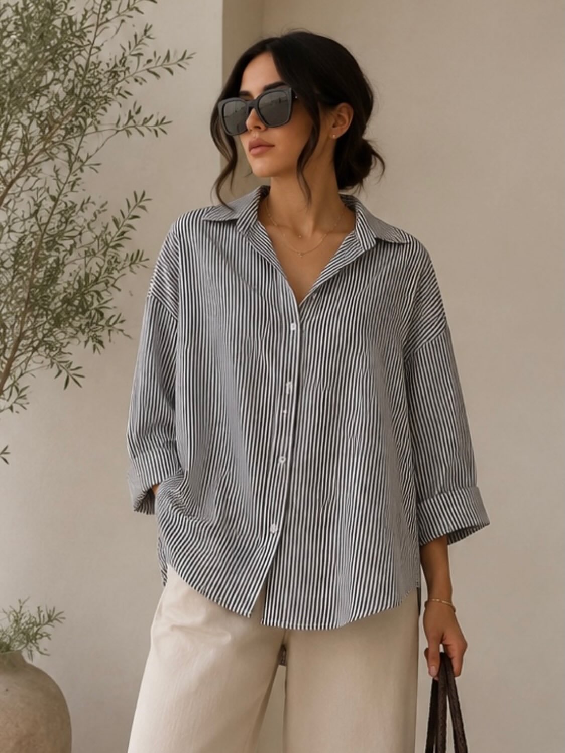 شومیز راه‌راه MANGO کد ۲۶۶